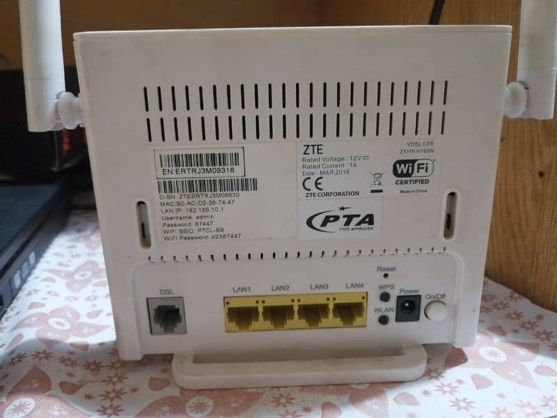 Ptcl wifi routers 0