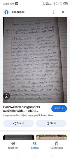 Hand writing Assignment work