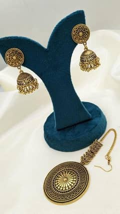 antique jhumka with earrings 0