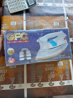 GFC iron . . GF-225 Deluxe Automatic Dry iron.