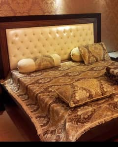 Wooden King Size Bed Set For Sale