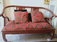 wooden sofa set