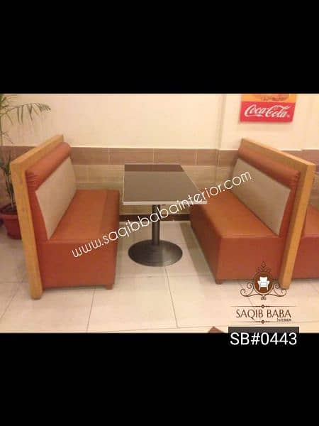 Sofa Set High Back Cafe Fast Food Marquee -Restaurant Hotel Cafe Banq 16