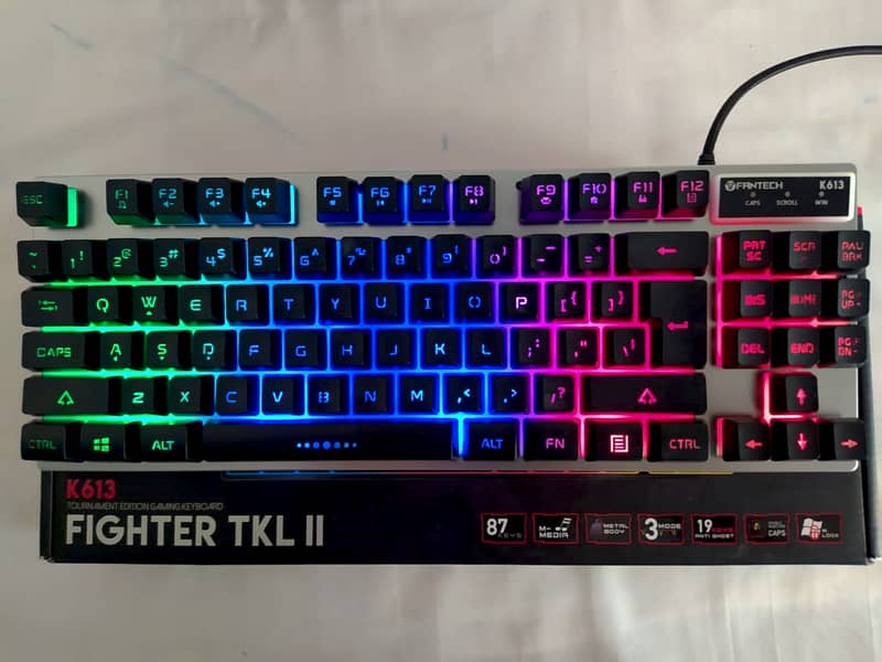 Fantech K613 TKL Tournament Edition RGB Gaming Keyboard 0