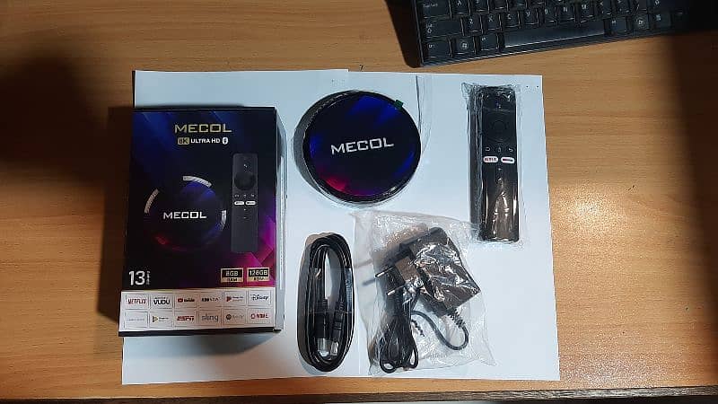 MeCol Android 13.0, IR Voice remote, Bluetooth, original Google 3