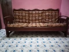 pure wood sofa set and table