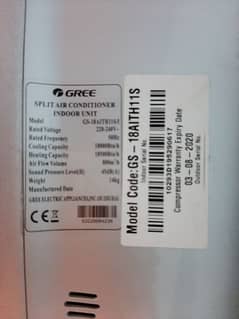 Gree Inverter 1.5 Ton AC for urgent Sale