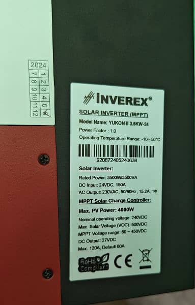 Inverex Yakon II 3.5KW 24V Solar Hybrid Inverter 6