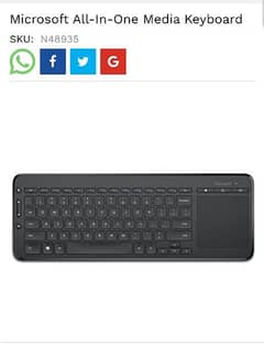 microsoft keyboard SKU:48935 all in one