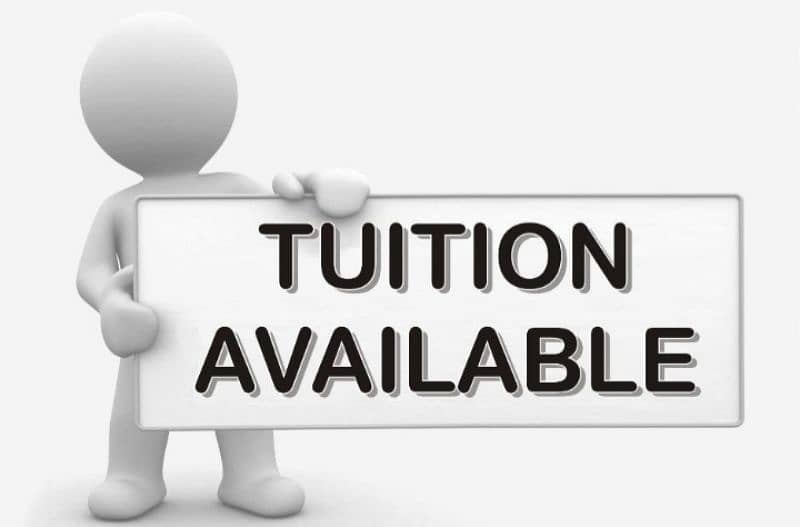 Tution Available for class 1 to 5 0