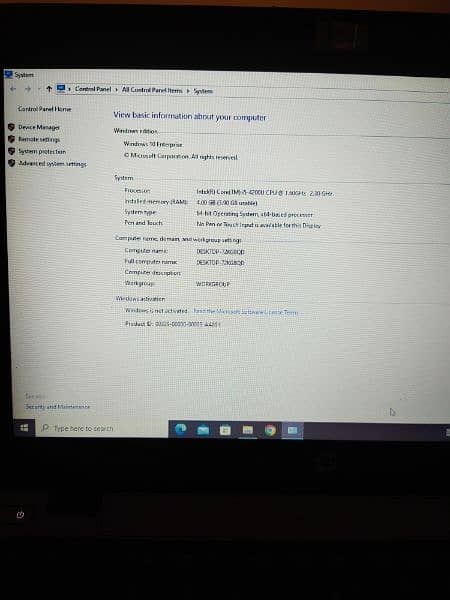 laptop hp  820 | i5 | 4th generation | 256gb SSD | 500gb HDD 10