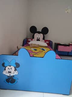 Kids Bed Cartoon Themed with 2 side table