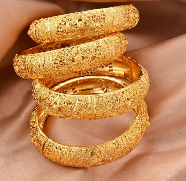 24k gold plated KARRHY bangles 1