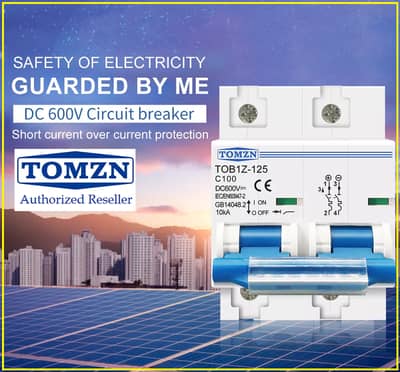 Tomzn DC Circuit Breaker 600V 100 and 125 Amp
