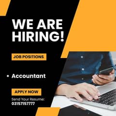 Accountant || Jobs in Sialkot || Urgent Hiring || Male staff