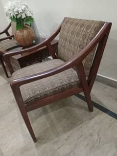 Wooden arm chairs