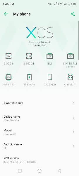 Infinix Smart 6 four sale 3gb 64gb good condition 2