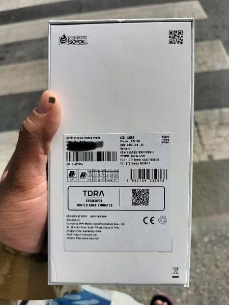 oppo A78 with box and  TRA dubai warranty 2