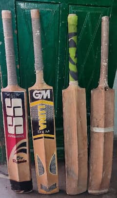 Hard ball S. S and G. M original Cricket bat.