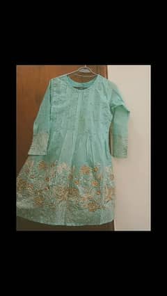 2 Pc Cotton Embroidered Frock