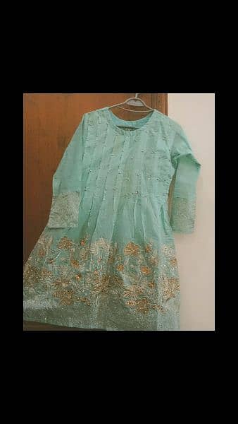 2 Pc Cotton Embroidered Frock 2