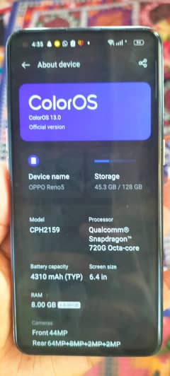 oppo Reno 5 8/128 +gaming phone