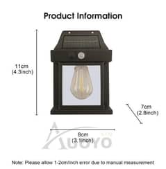 Solar Motion Sensor Outdoor Wall Light 0