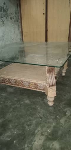 wooden Glass tables