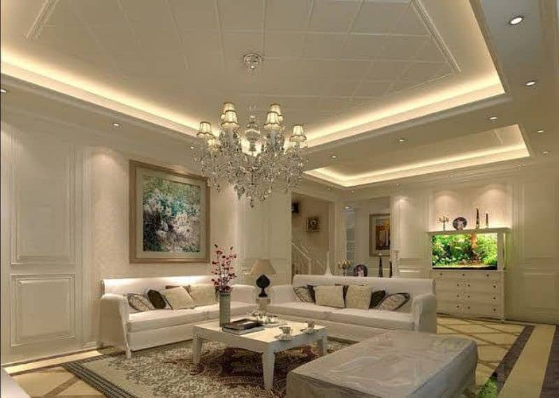 Plastic Paris Ceiling/ False Ceiling /pop Ceiling / All Ceiling work 7