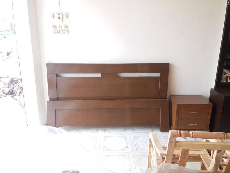 King size double bed kikar wooden 7