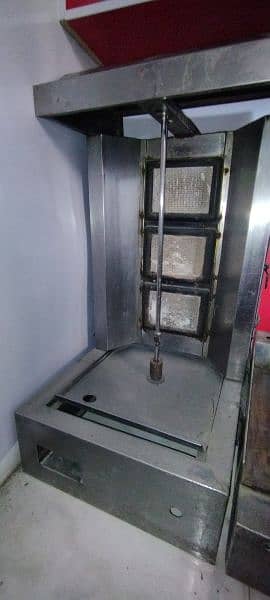 shawarma frame with stove for sale 2