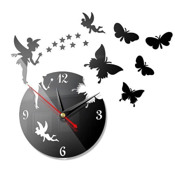 Butterfly design Analog clock 1