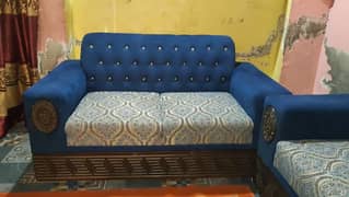 Sofa Set in Blue 5 seater