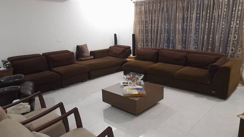 7 Seater L Shape Sofa Set 1