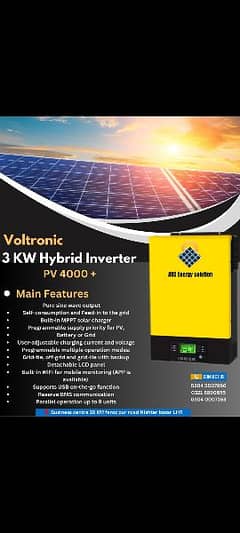 3kw hybrid solar inverter pv4000+