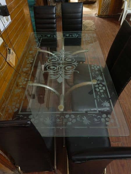 6 Seater Dining Table for sale slightly used brand new condition 0