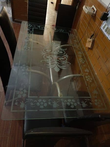 6 Seater Dining Table for sale slightly used brand new condition 2