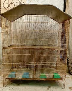 Birds cage 3 portion with box option 0