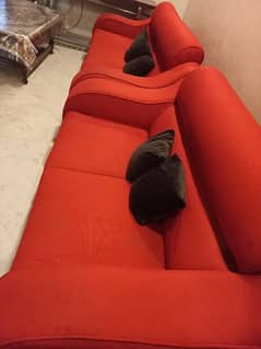 5 seater juite sofa in red colour 0