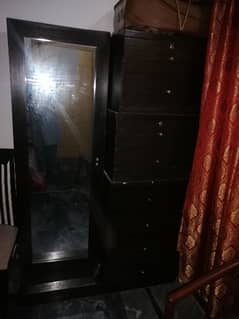 Duble bed and dressing side table