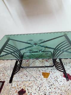 just 2 months use this glass side table