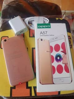 Oppo A57 (4/64) Gb ram full new  with box and charger Luh condition