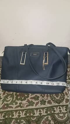 blue ladies handbag