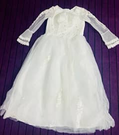 Barbie Wedding Frock White color