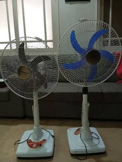 Pair of 2 Chargeable Fans