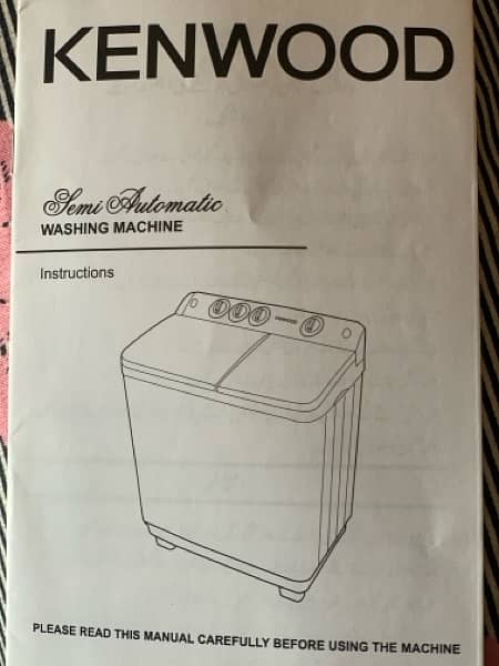 KENWOOD 10KG TWIN TUB SEMI AUTOMATIC WASHING MACHINE Model KWM-1012S 0