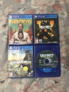 Ps4 games far cry 6 call of duty black ops 4 ghost recon wildlands