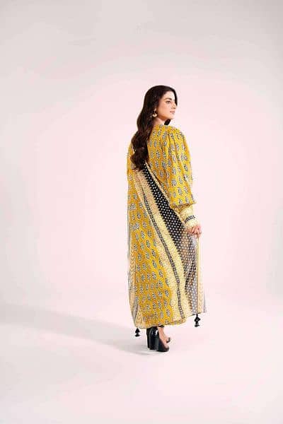 3 Pcs/ Lawn printed/ women's unstitched suit 5