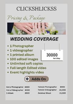 Photographers available for Photography and Videography