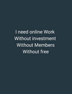 I need online Job